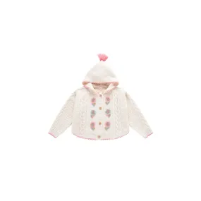 Louise Misha Cape Clara Wool Blend Knitting White