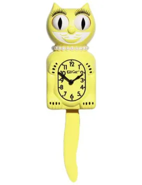 Majestic Yellow Kit-Cat Klock