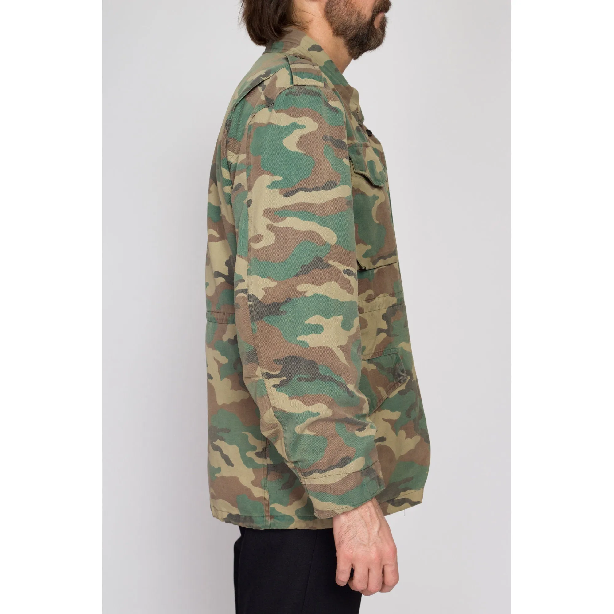 Medium 70s M65 Camo Army Field Jacket