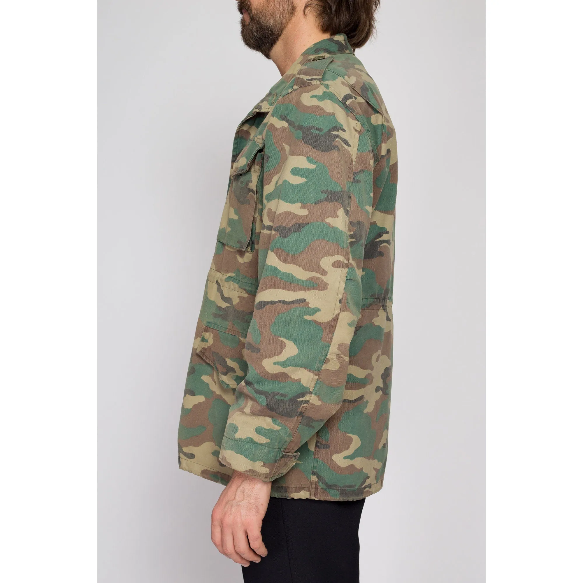 Medium 70s M65 Camo Army Field Jacket