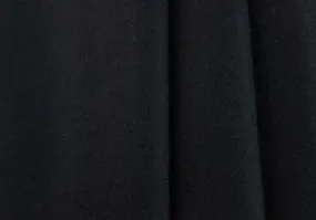 Midnight Navy Wool Melton Coating