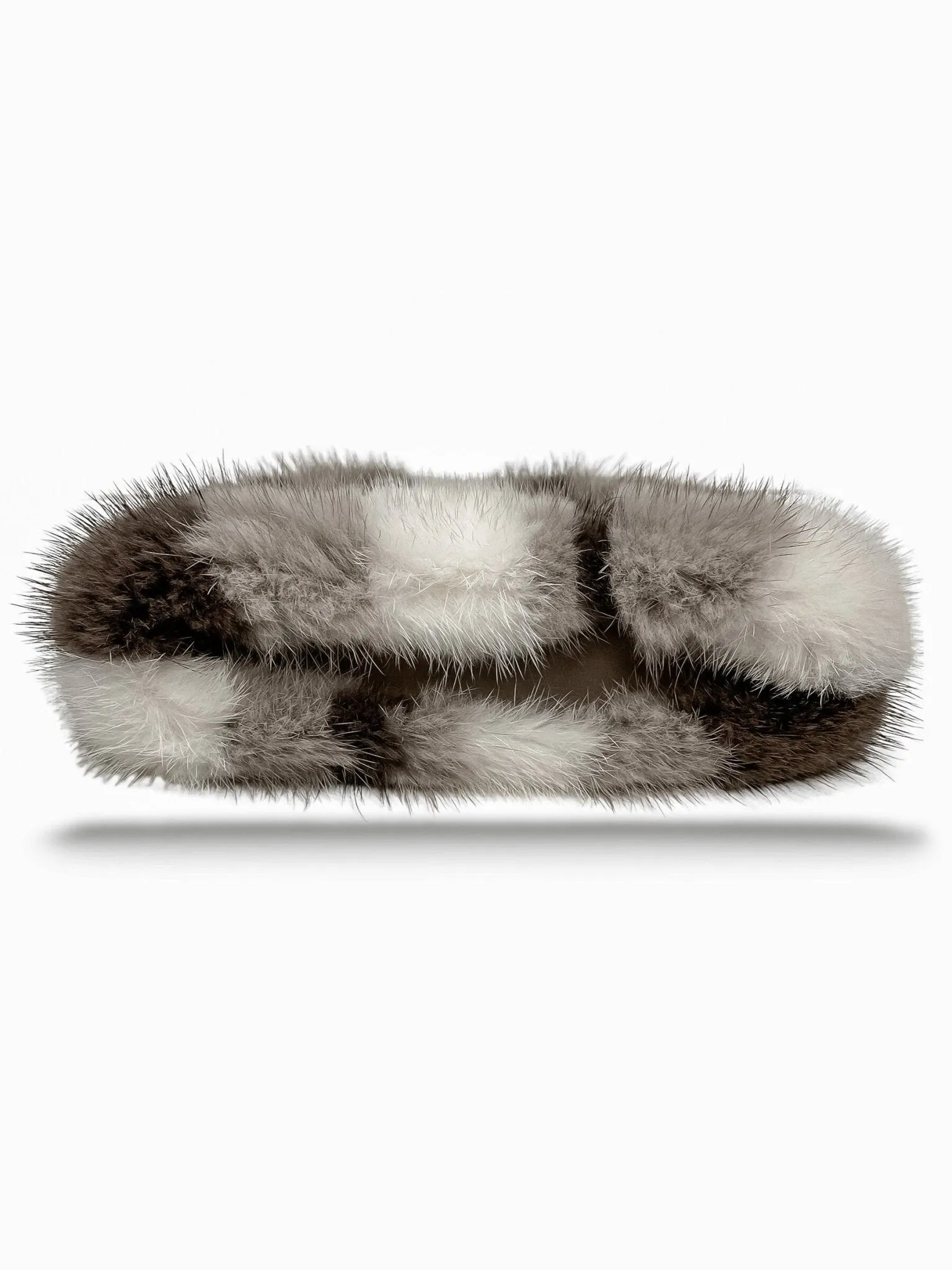 Mink Fur Minaudiere Clutch