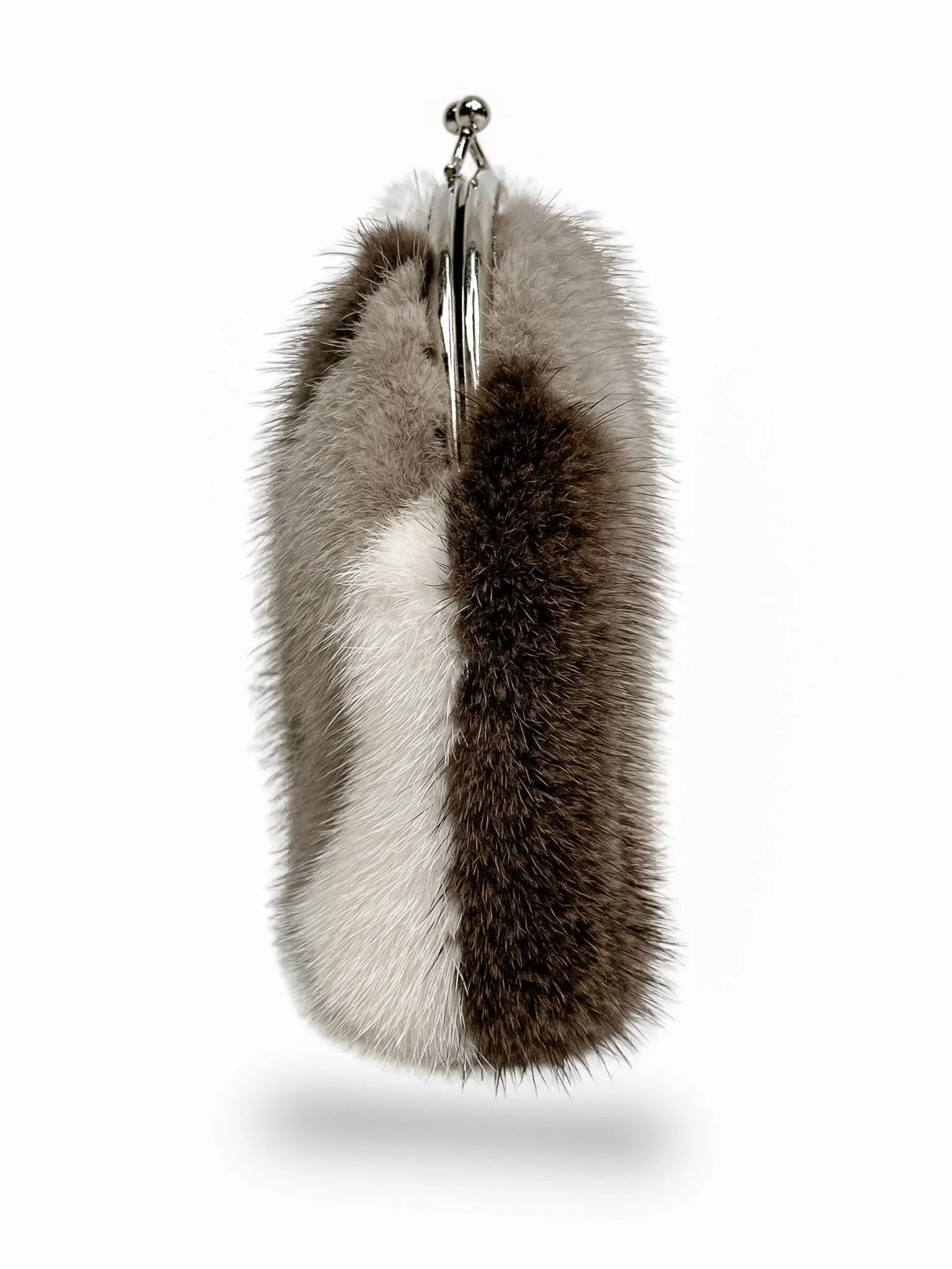 Mink Fur Minaudiere Clutch