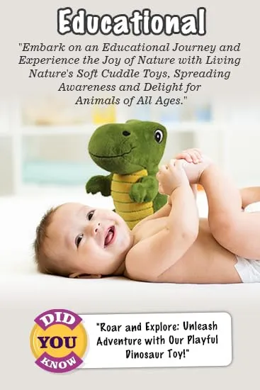 Mirada Super Soft Standing Green and Yellow Dinosaur Soft Toy for Boys/Kids/Girls | Soft Stuffed Plush Animal | - 35cm