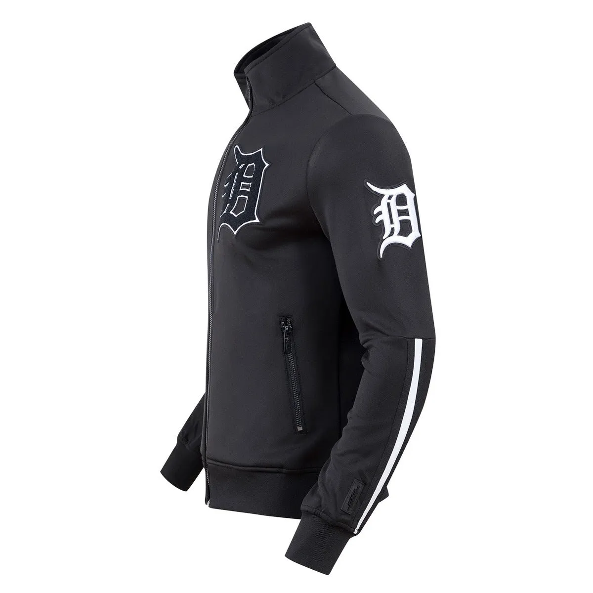 MLB DETROIT TIGERS CLASSIC MEN'S TRACK JACKET (BLACK)