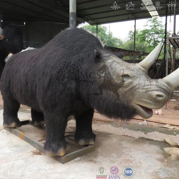 Museum Exhibit Realistic Woolly Rhino(Coelodonta) Model-AFC001A