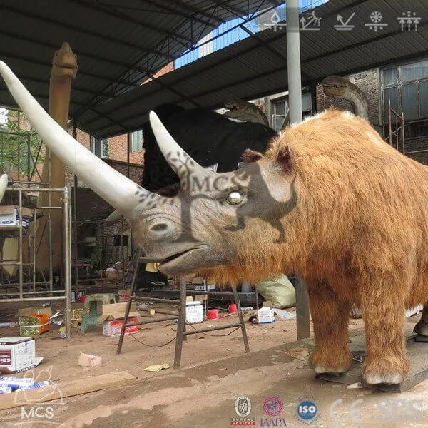 Museum Exhibit Realistic Woolly Rhino(Coelodonta) Model-AFC001A