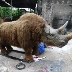 Museum Exhibit Realistic Woolly Rhino(Coelodonta) Model-AFC001A