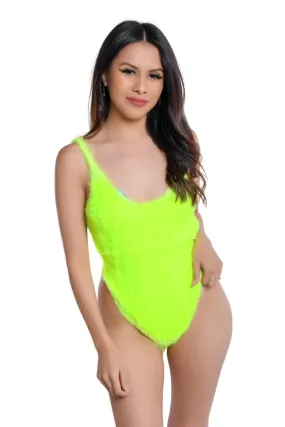Neon Fuzzy Bodysuit