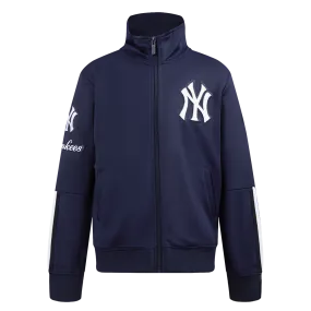 NEW YORK YANKEES CLASSIC BIG BOYS TRACK JACKET (MIDNIGHT NAVY)