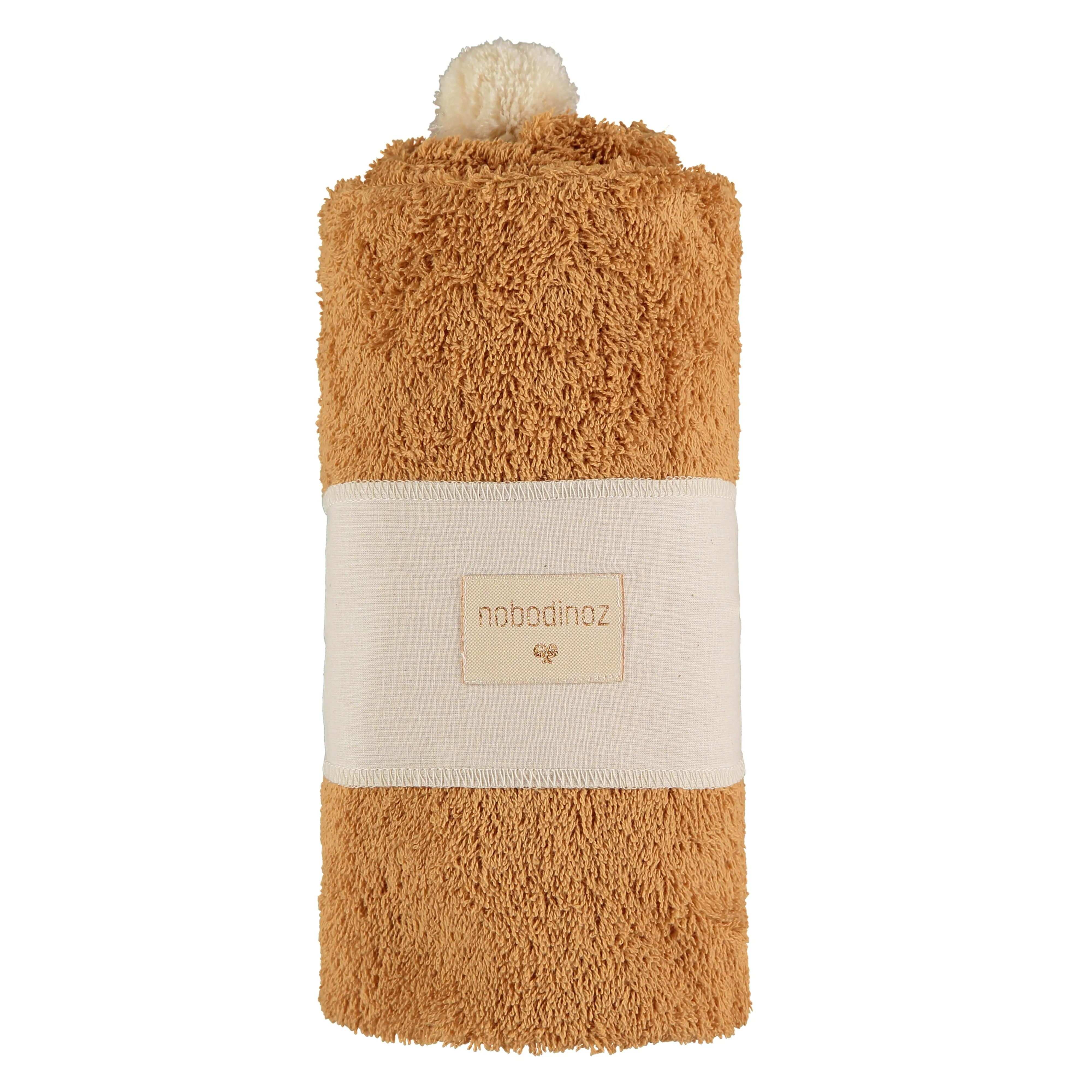 nobodinoz So Cute Baby Bath Cape Caramel