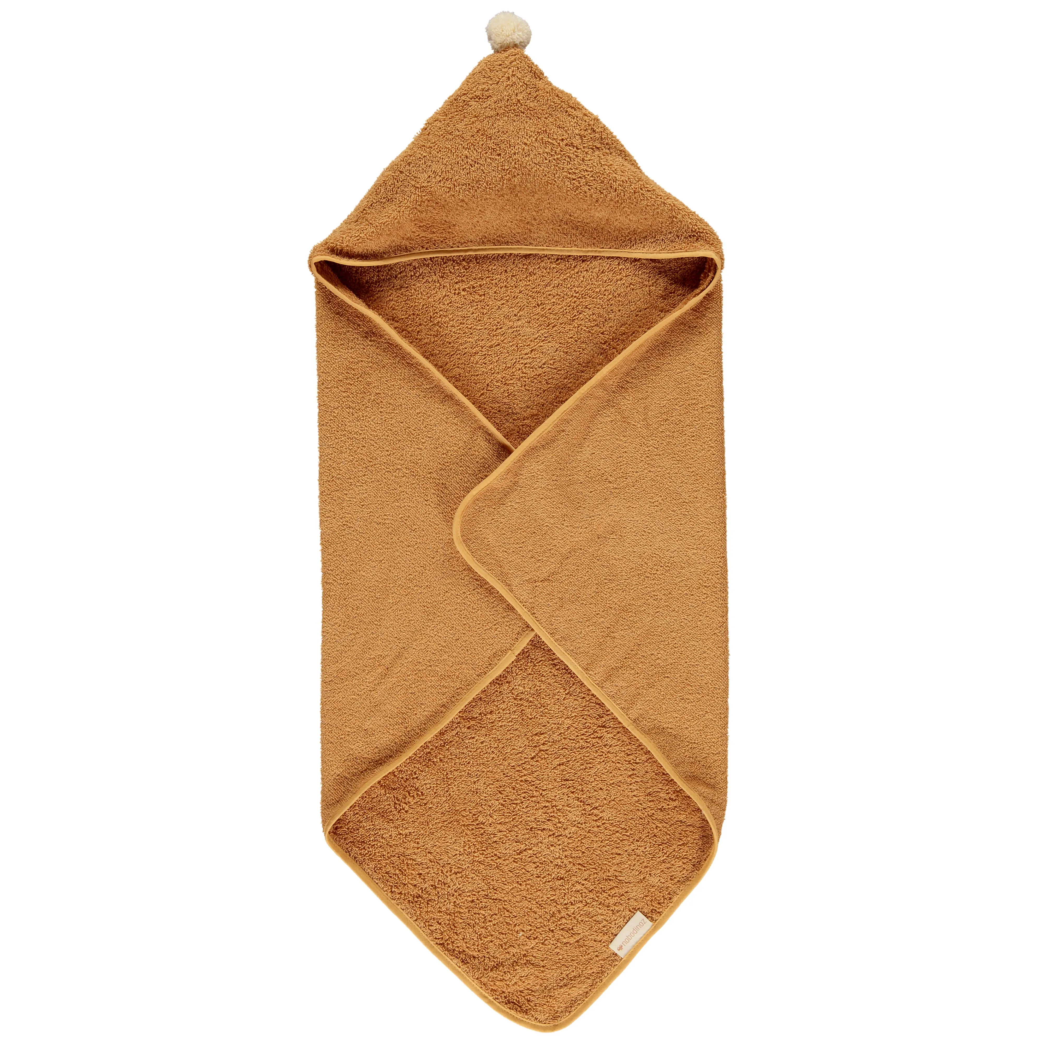 nobodinoz So Cute Baby Bath Cape Caramel