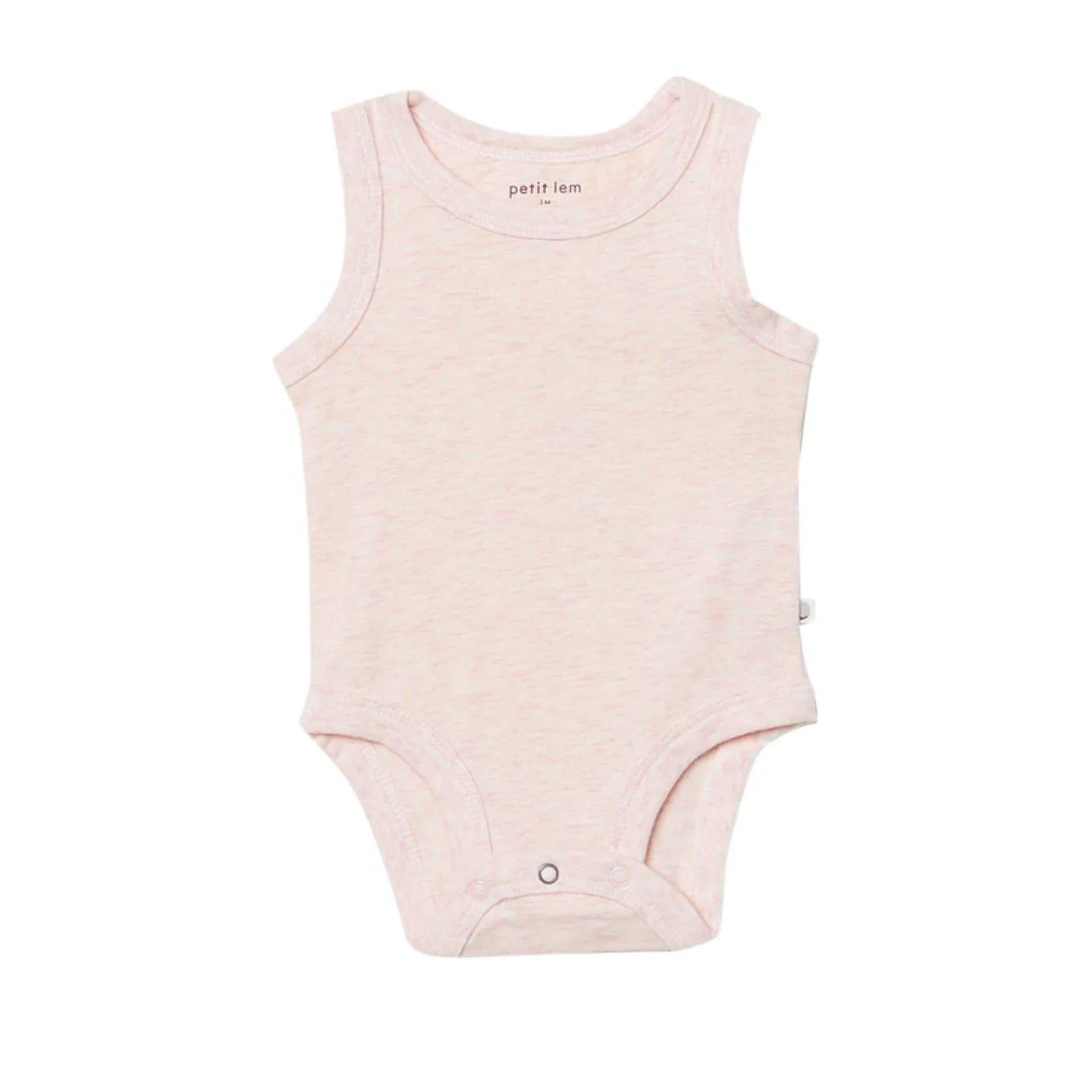Organic Pink Sleeveless Onesie