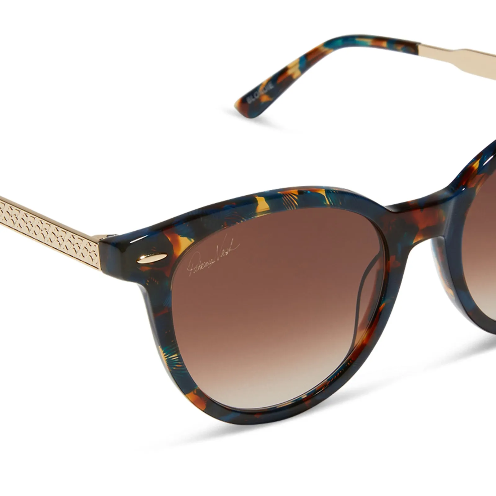 PATRICIA NASH - BLONDIE   PRAIRIE TORTOISE   BROWN GRADIENT SUNGLASSES