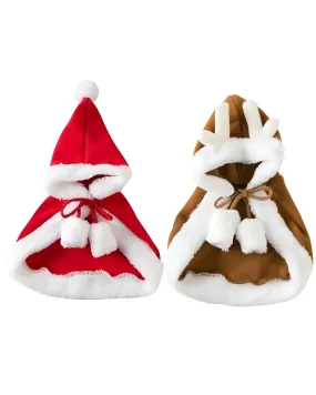Pet Santa and Reindeer Costume for Cats and Dogs From Costume Glamour