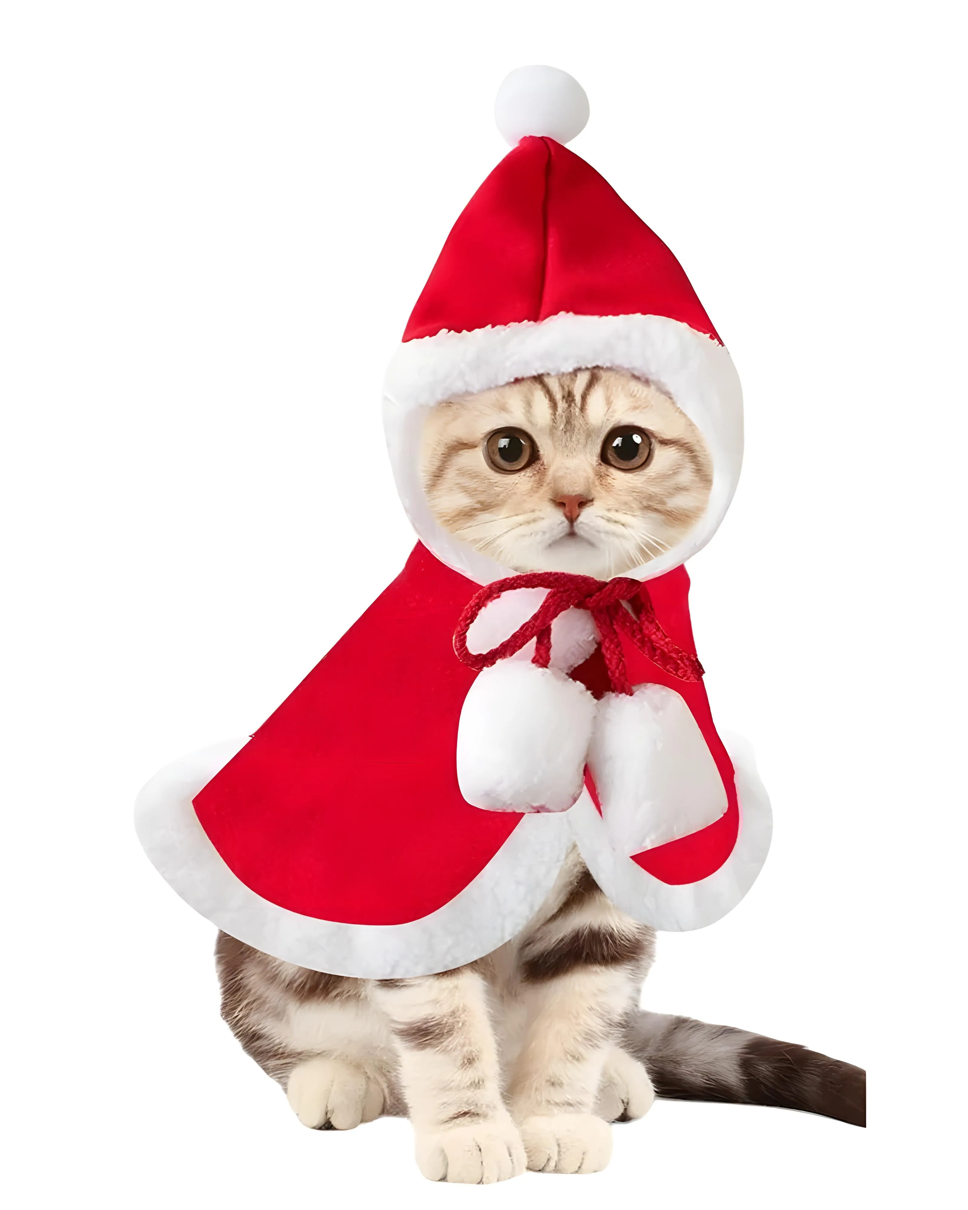 Pet Santa and Reindeer Costume for Cats and Dogs From Costume Glamour