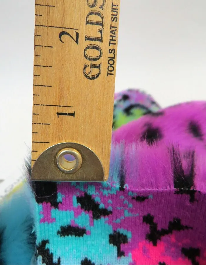 Rainbow Leopard Animal Faux Fur Fabric