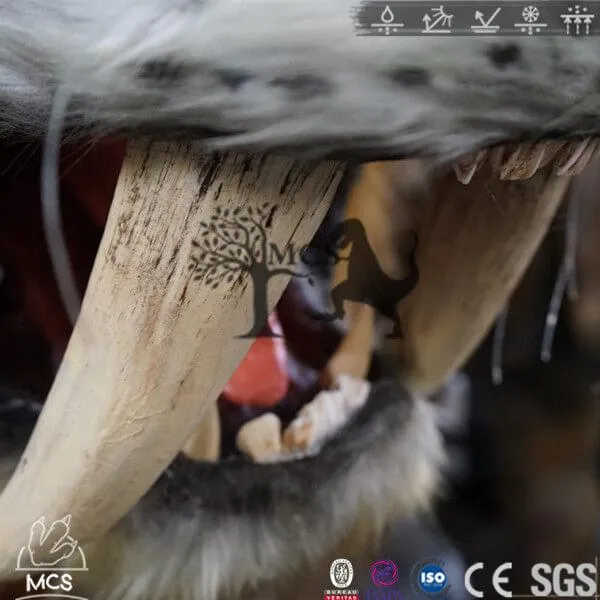 Realistic Animatronic Smilodon（Saber Tooth Tiger）Model-AFS001A