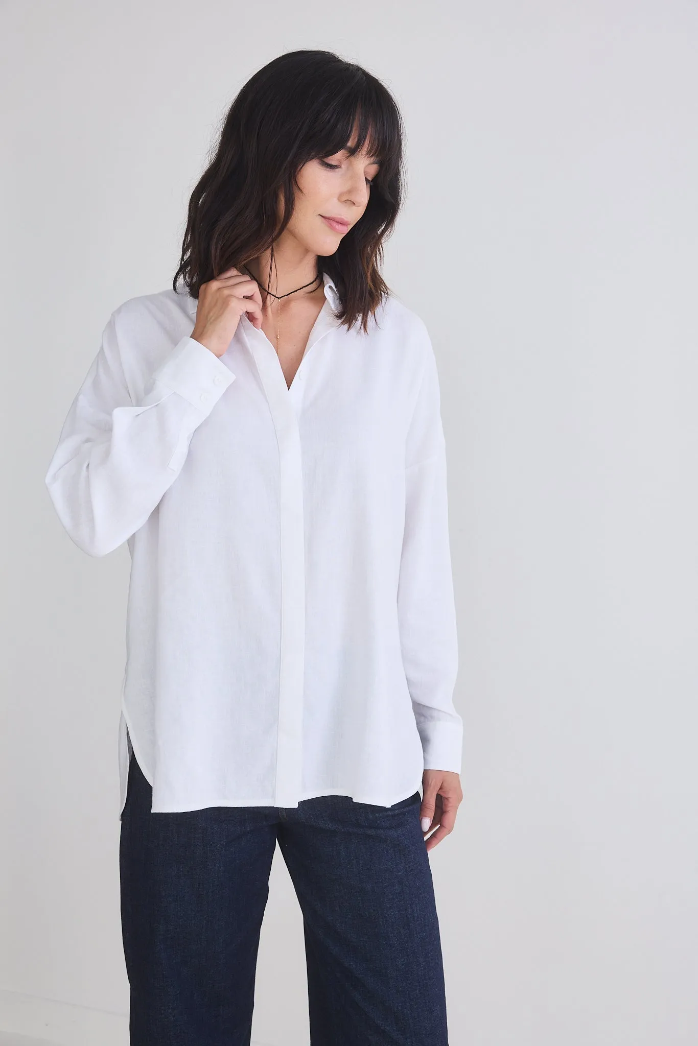 Refine Oversized Linen Tunic