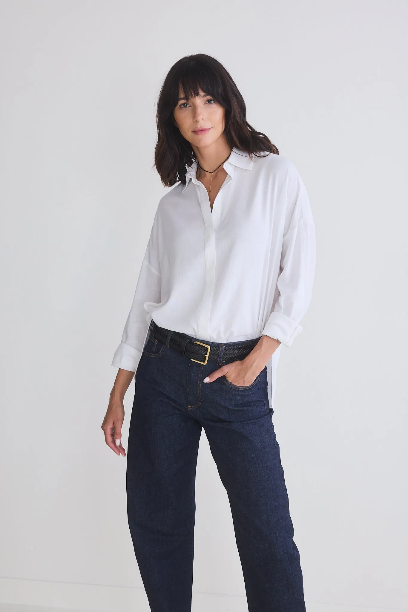 Refine Oversized Linen Tunic