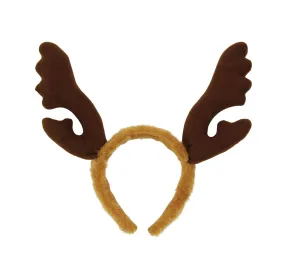 Reindeer Antlers Brown Fur