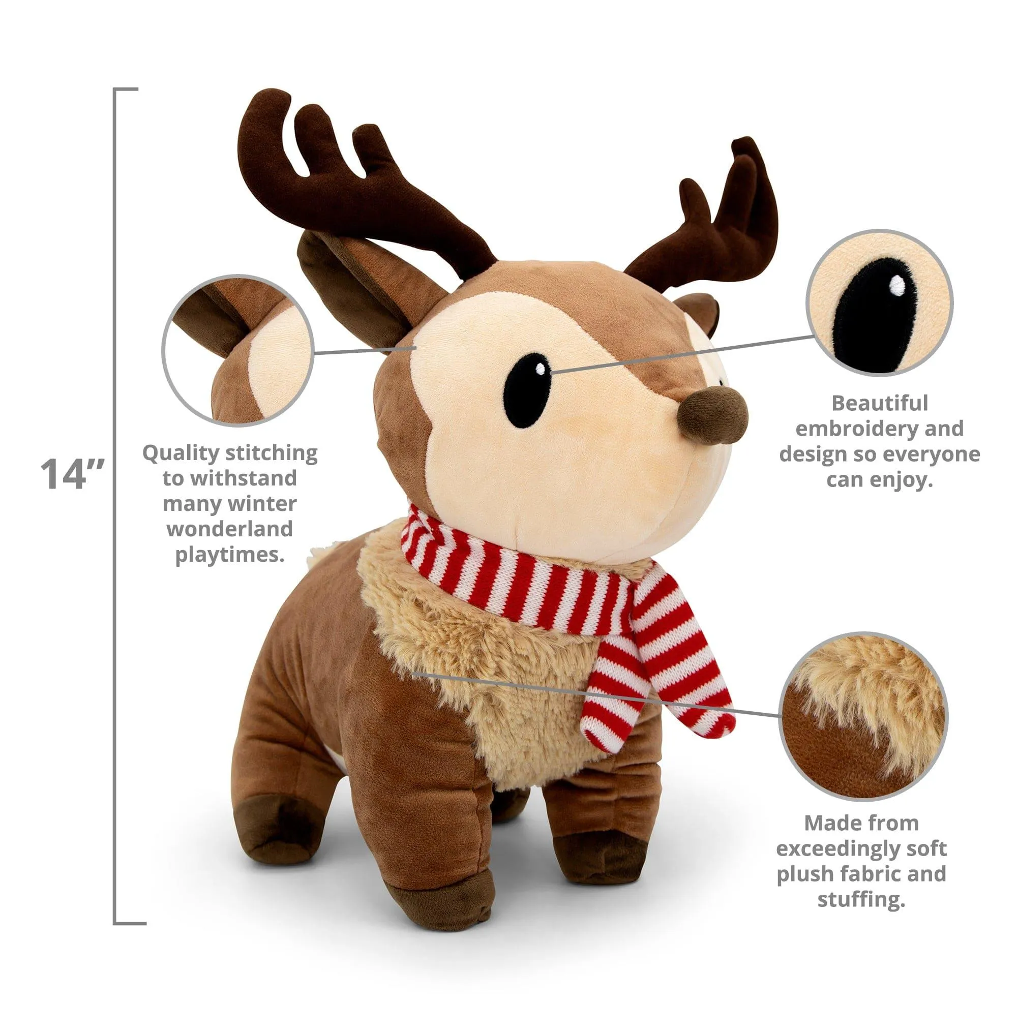 Reindeer Ralphie Plushie 14 Inch