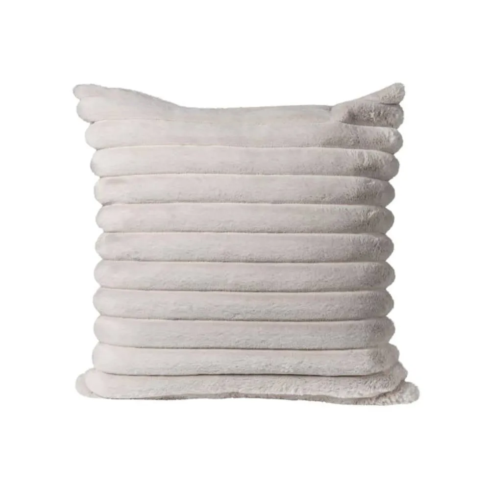Ribbed Faux Fur Cushion