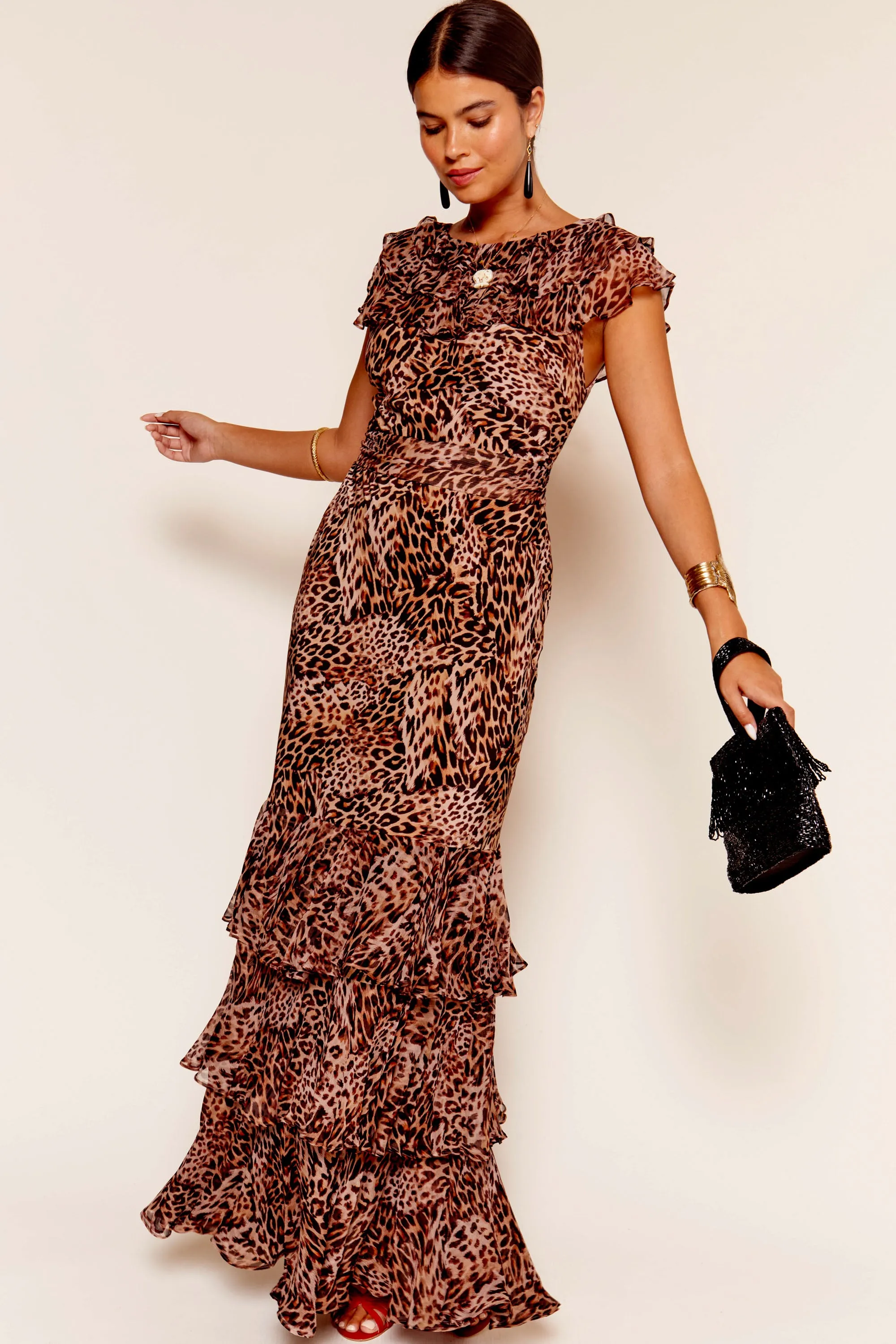 Rio - Leopard Patchwork Brown