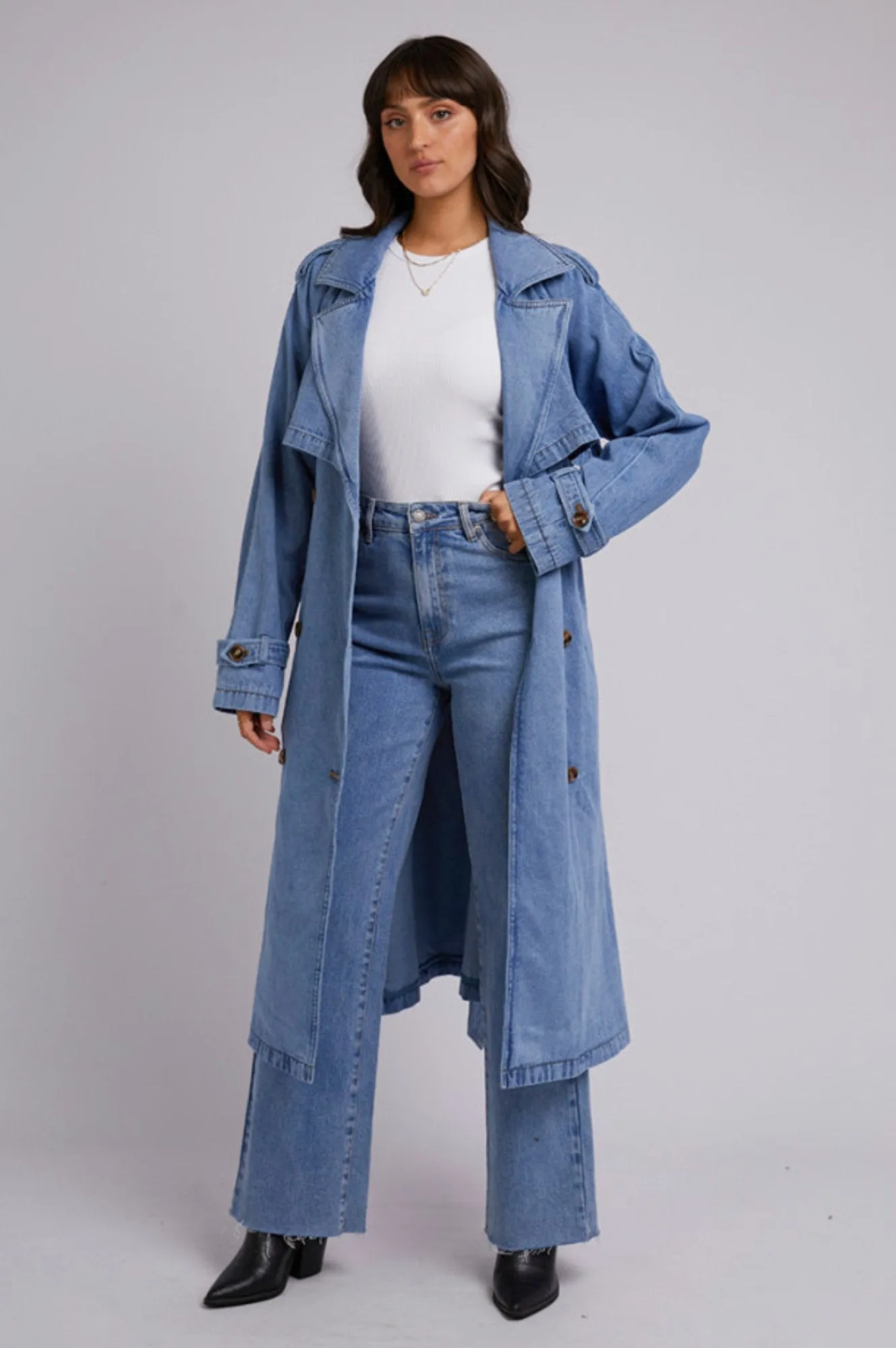 Rio Trench Coat - Heritage Blue