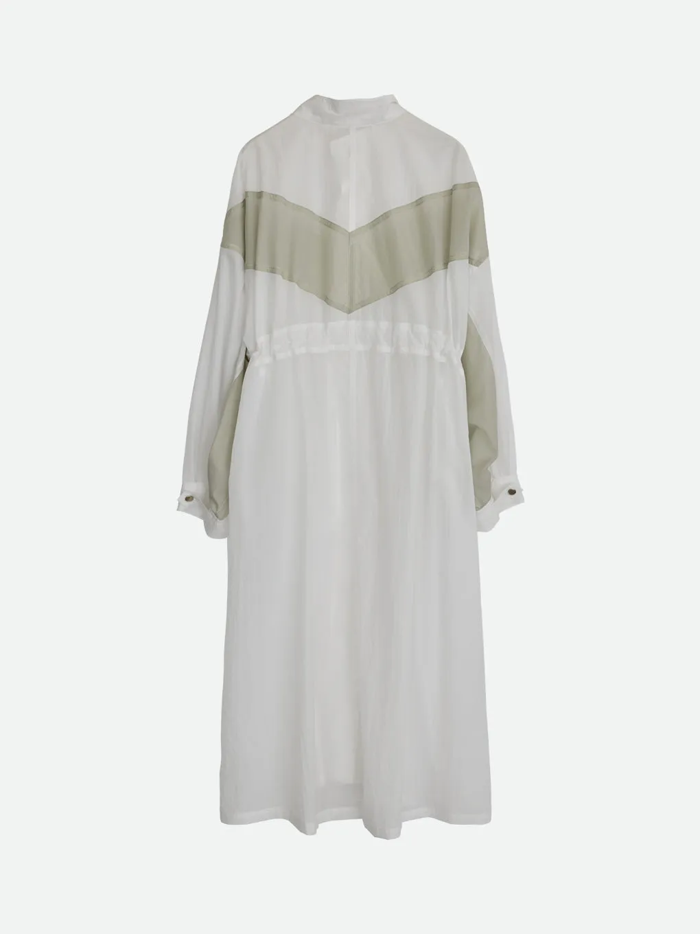SHEER DRAWSTRING OVER COAT