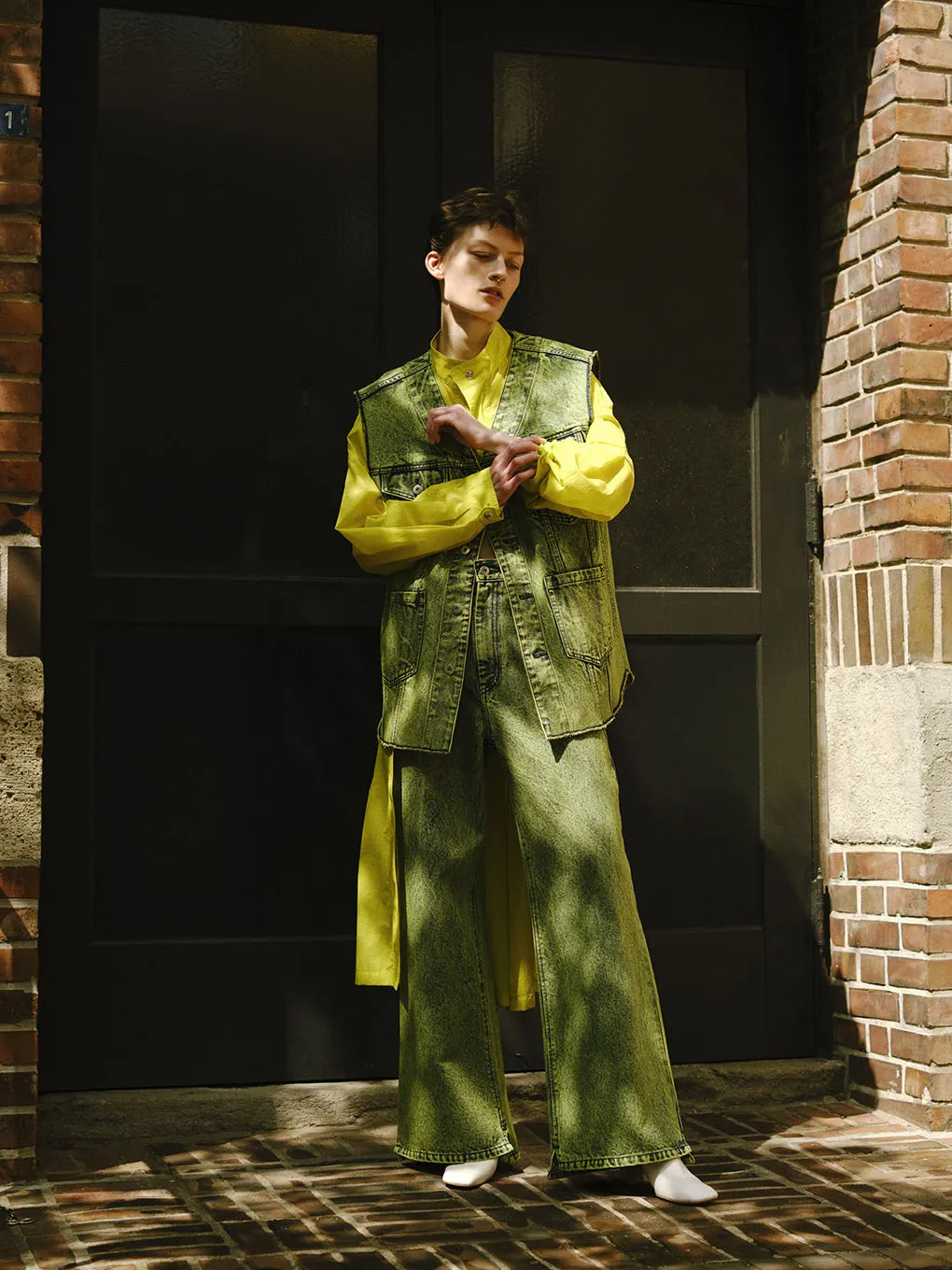 SHEER DRAWSTRING OVER COAT