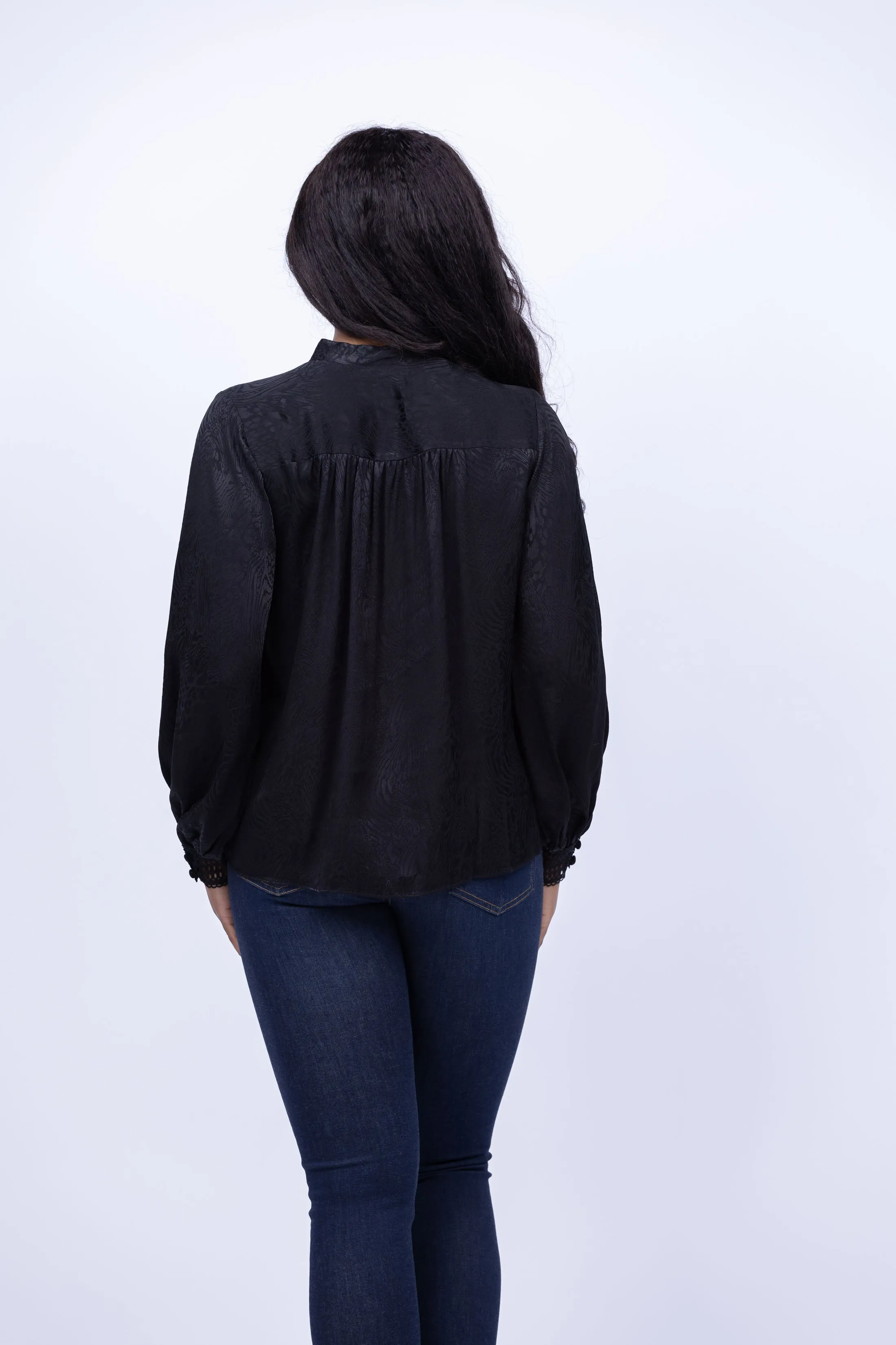Shoshanna Compass Top in Jet