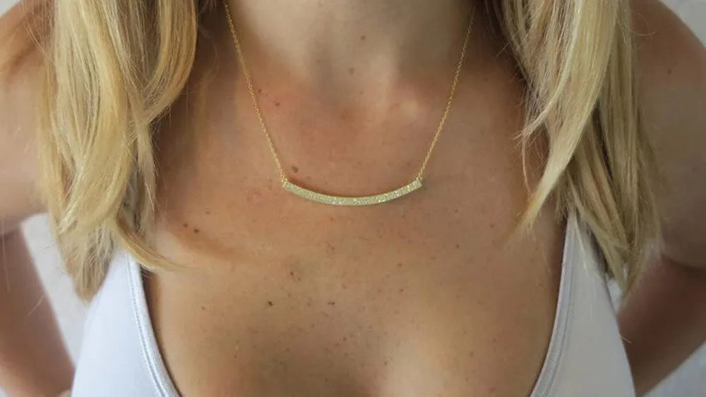 Silver Bar Necklace