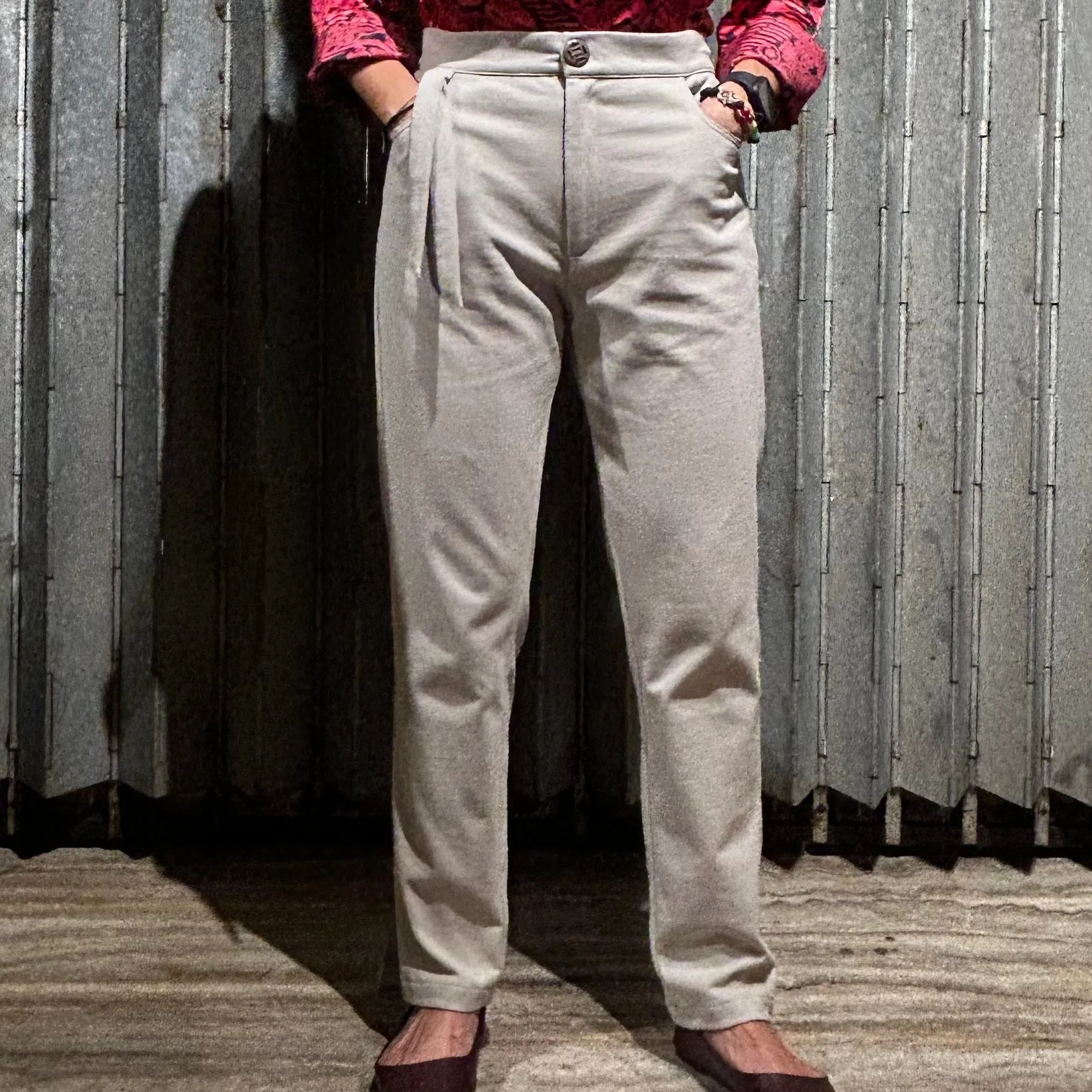 Skinny Pants, Light Grey