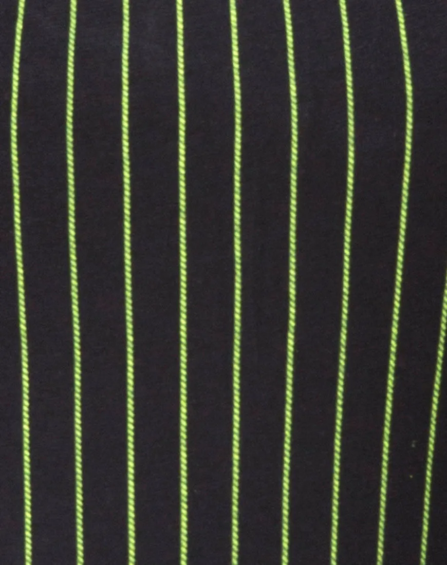 Solemo Bodice in Neon Pinstripe