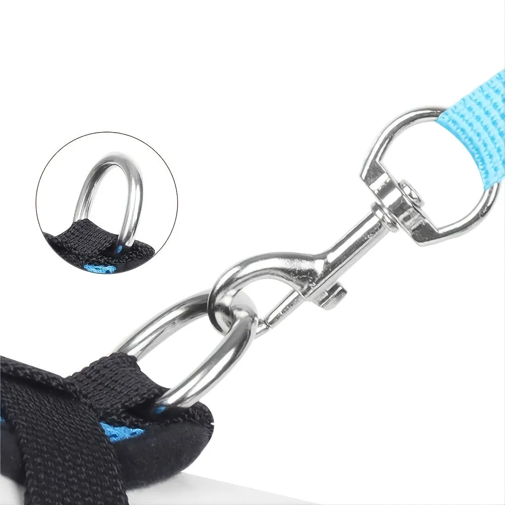 Stay safe with our adjustable reflective pet harness and leash