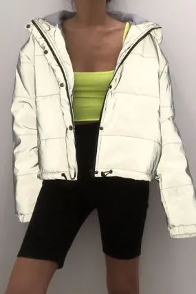 Stop Traffic Reflecting Puffer Coat