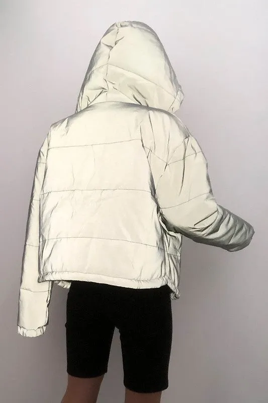 Stop Traffic Reflecting Puffer Coat