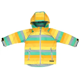 Sunset Multistripe Rain Jacket