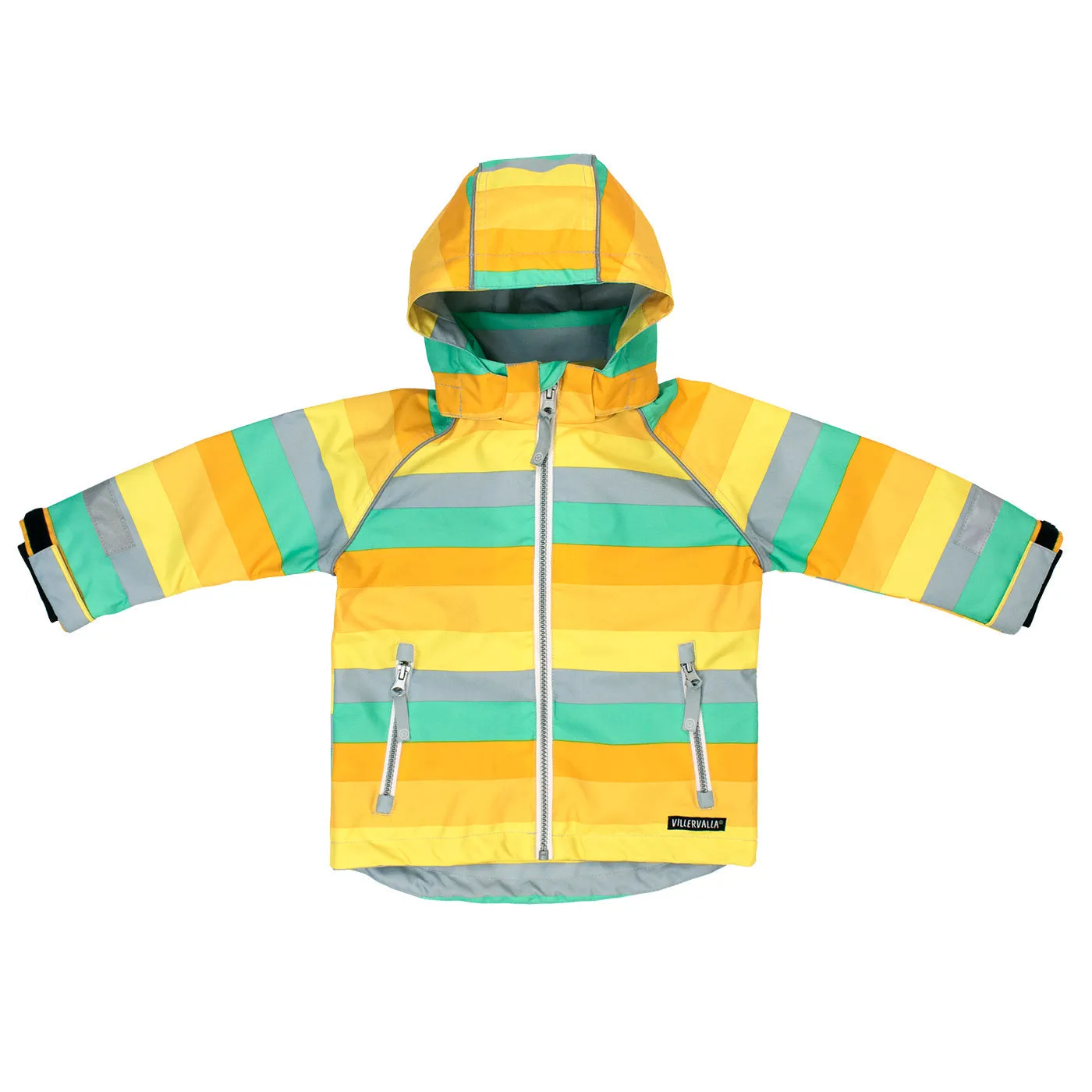 Sunset Multistripe Rain Jacket