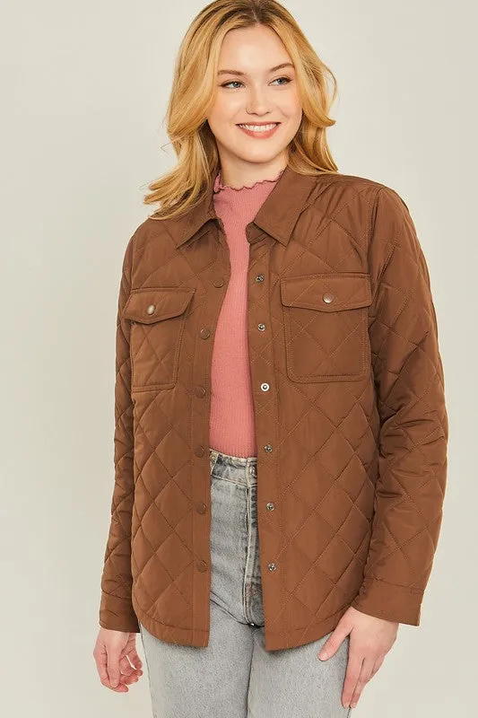 Take On The Chill Quilted Shacket