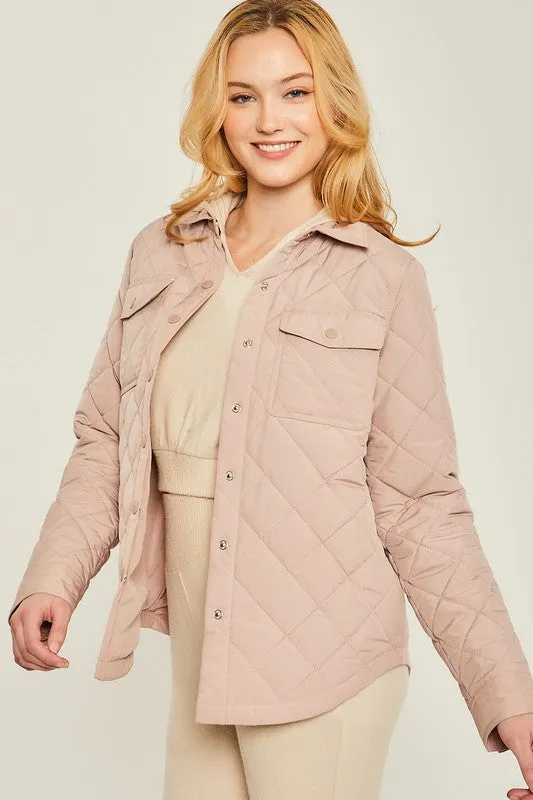 Take On The Chill Quilted Shacket