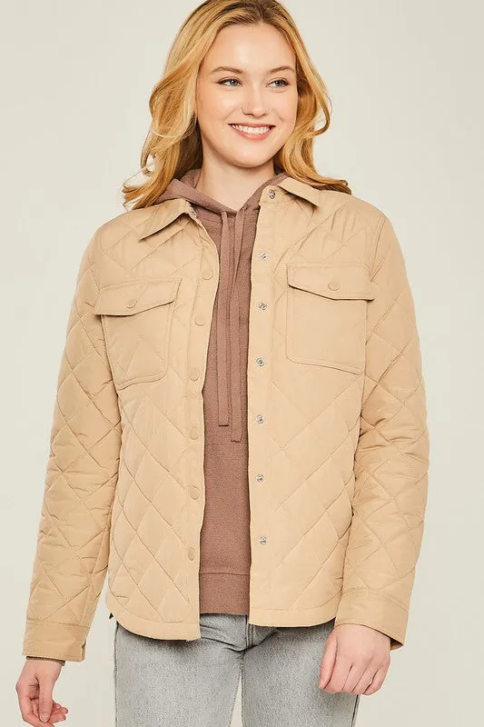 Take On The Chill Quilted Shacket