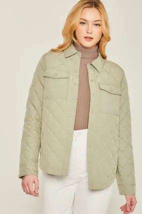 Take On The Chill Quilted Shacket