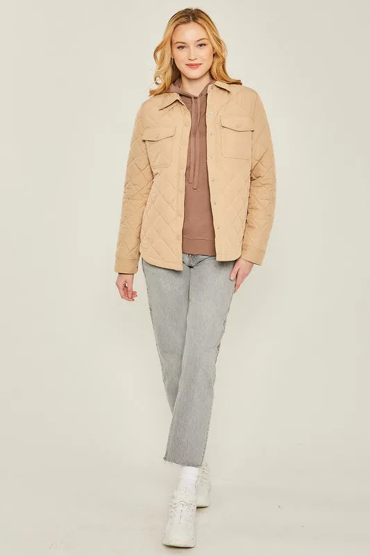 Take On The Chill Quilted Shacket