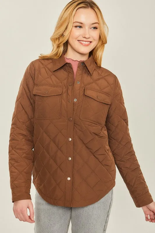 Take On The Chill Quilted Shacket