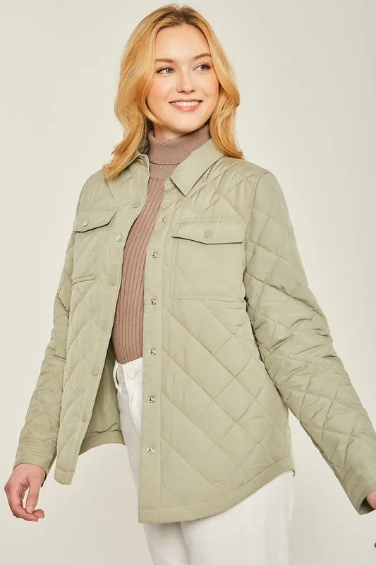 Take On The Chill Quilted Shacket
