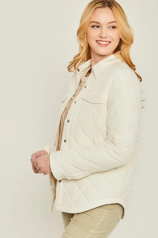 Take On The Chill Quilted Shacket