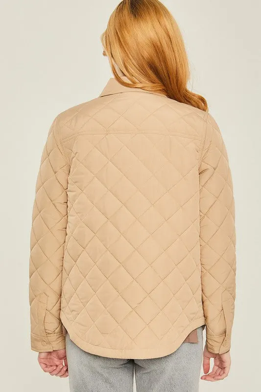 Take On The Chill Quilted Shacket