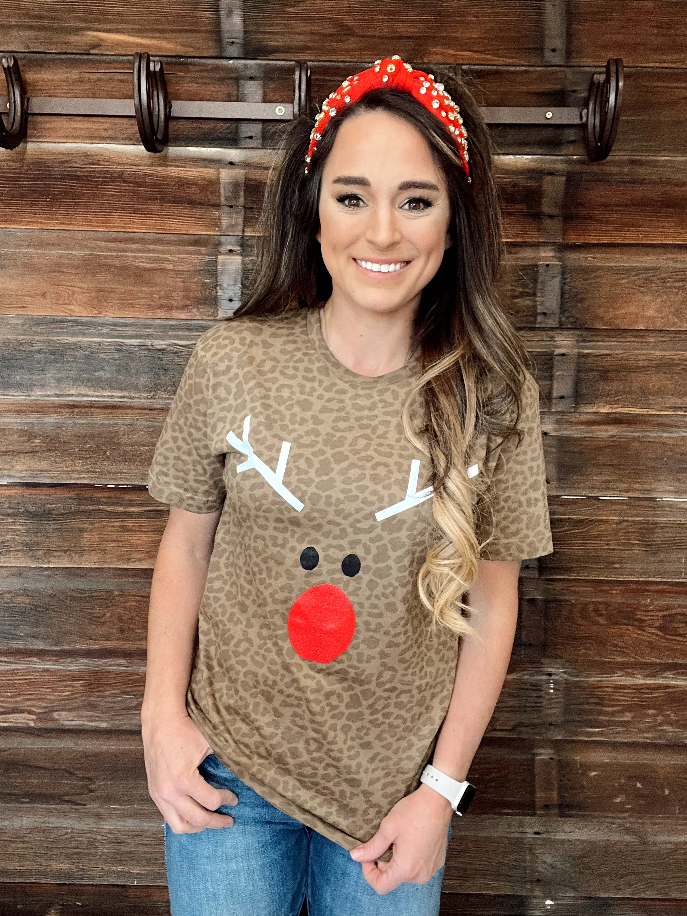 The Leopard Reindeer Tee